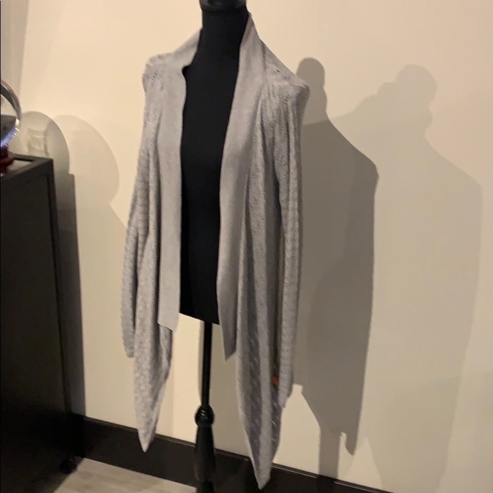 JJill drape cardigan open weave
